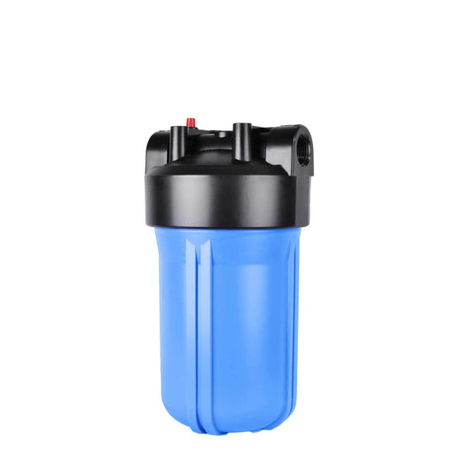 Big Blue 4.5" X 10" Filter Housing & Pressure Release Female Cap with 1" Inlet & Outlet