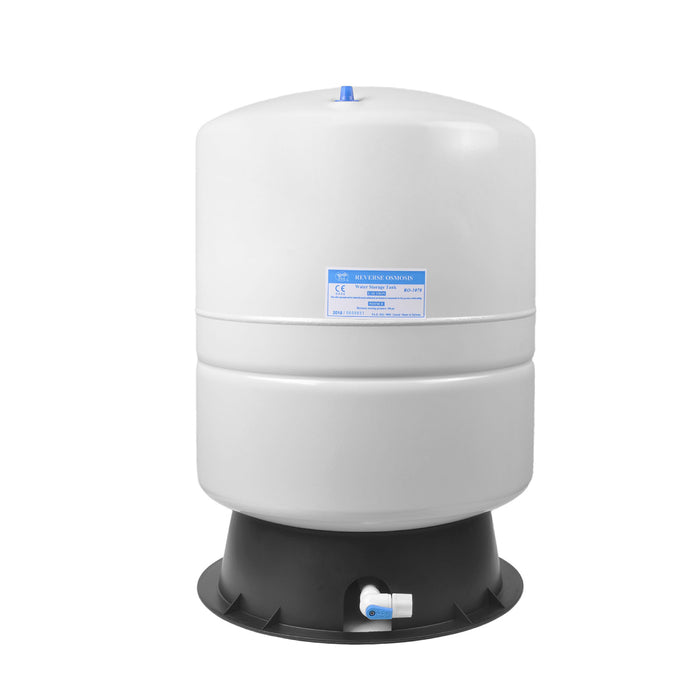 Brio White 14 GAL. Metal Tank for RO Water Filter Systems