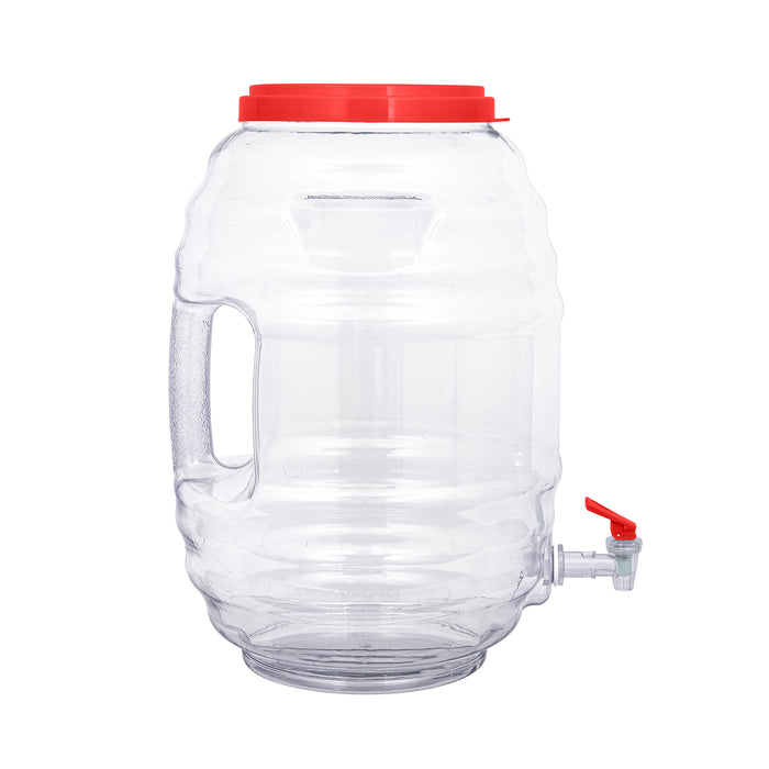 5 Gallon BPA Free Reusable Plastic Beverage Jar with Handle & Cap