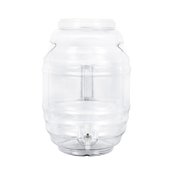 5 Gallon BPA Free Reusable Plastic Beverage Jar with Handle & Cap