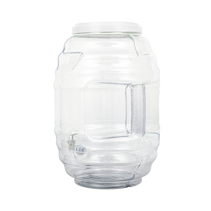 5 Gallon BPA Free Reusable Plastic Beverage Jar with Handle & Cap