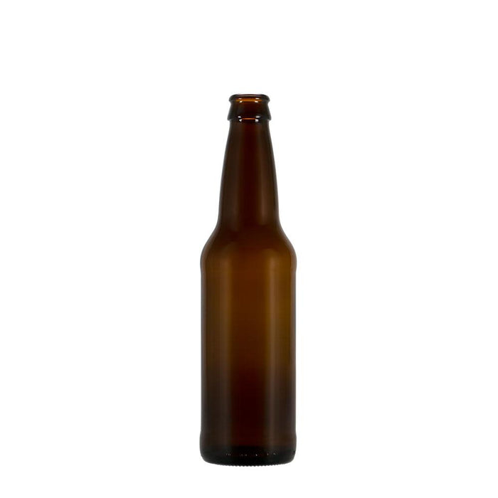 Glass Beer Bottle, Amber Color