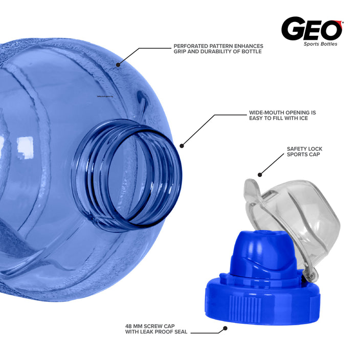 1/2 Gallon Water Bottle, Plastic Bottle, Sports Bottle, PC Bottle, with Sports Cap, GEO