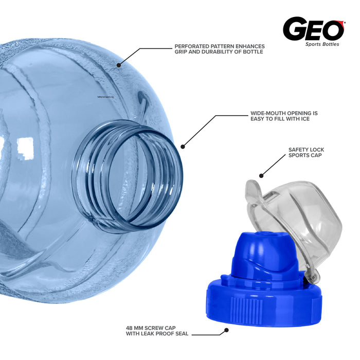 1/2 Gallon Water Bottle, Plastic Bottle, Sports Bottle, PC Bottle, with Sports Cap, GEO