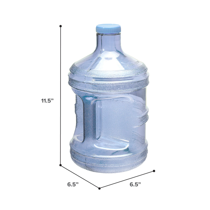 BPA Free 1 Gallon Water Bottle, Plastic Bottle, Sports Bottle, PC Bottle, with Screw Cap and Handle, GEO