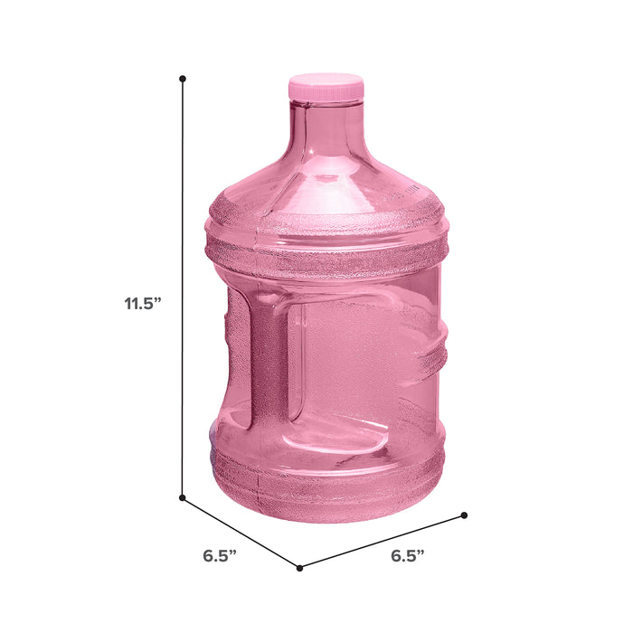 BPA Free 1 Gallon Water Bottle, Plastic Bottle, Sports Bottle, PC Bottle, with Screw Cap and Handle, GEO