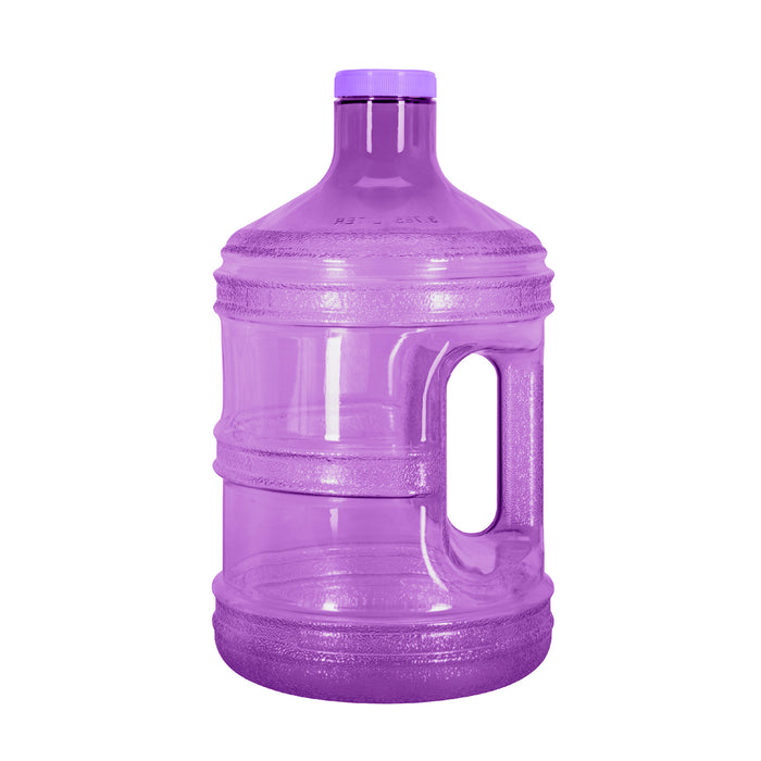 BPA Free 1 Gallon Water Bottle, Plastic Bottle, Sports Bottle, PC Bottle, with Screw Cap and Handle, GEO