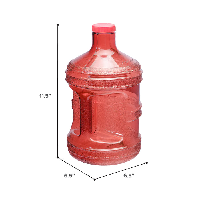 BPA Free 1 Gallon Water Bottle, Plastic Bottle, Sports Bottle, PC Bottle, with Screw Cap and Handle, GEO