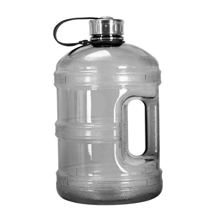 BPA Free 1 Gallon Water Bottle, Plastic Bottle, Sports Bottle, with Stainless Steel Screw Cap, GEO