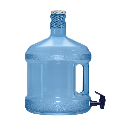 2 Gallon Polycarbonate Plastic Reusable Water Bottle with Screw Cap and Valve