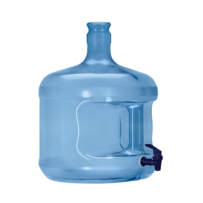 3 Gallon BPA Free Reusable Plastic Water Bottle with Crown Cap and Valve