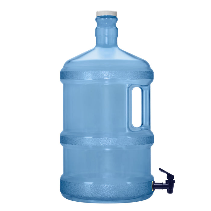 3 Gallon Polycarbonate Plastic Reusable Water Bottle with Screw Cap and Valve