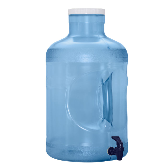 5 Gallon Polycarbonate Plastic Reusable Water Bottle with Wide Mouth and Valve