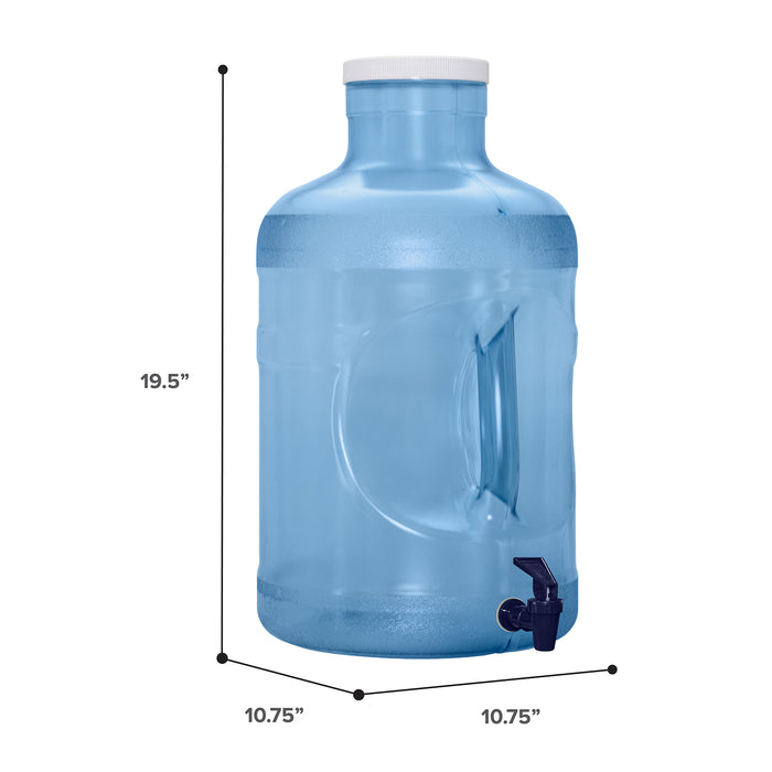 5 Gallon BPA Free Reusable Plastic Water Bottle with Valve