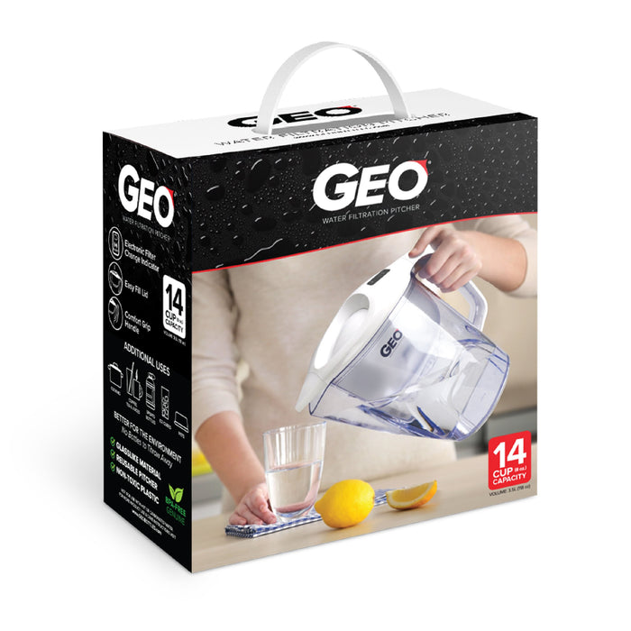 Geo BPA-Free  2-Liter Water Filtration Pitcher