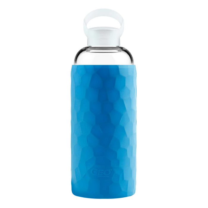 34 Ounce Glass Water Bottle, Sports Bottle, GEO