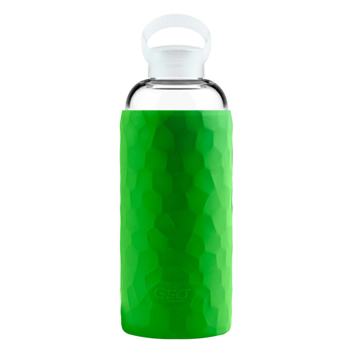 34 Ounce Glass Water Bottle, Sports Bottle, GEO