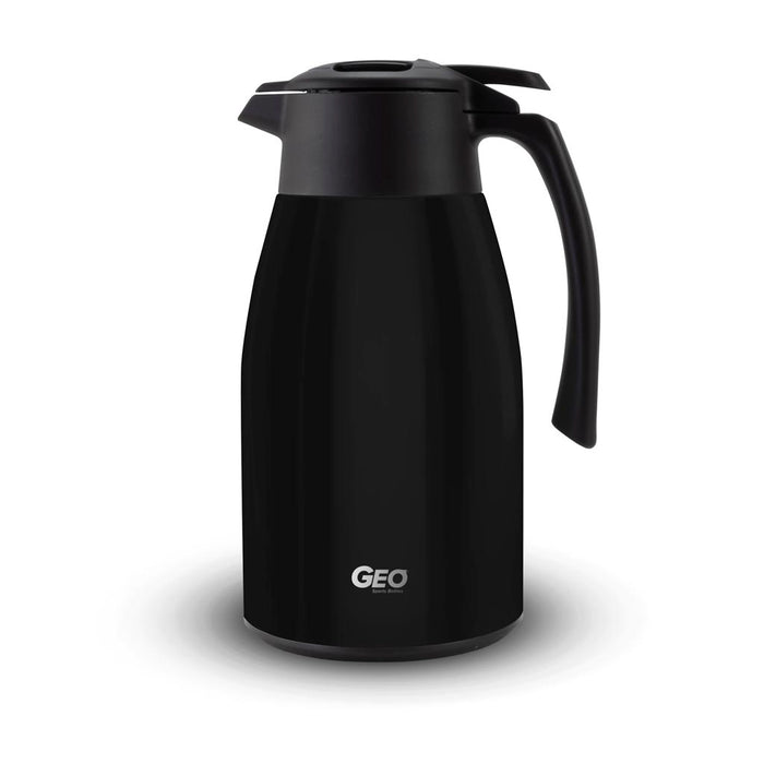 1.5 Liter Stainless Steel Coffee Carafe Pitcher, Coffee Dispenser, with 90 mm Screw Cap, GEO