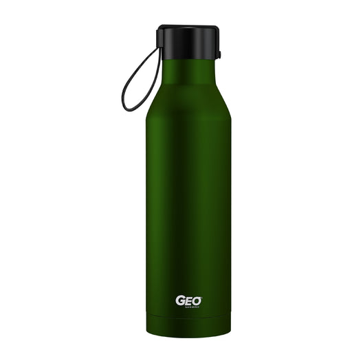 17 ounce Stainless Steel Water Bottle, Powder Sports Bottle, with 47 mm Steel Cap, GEO