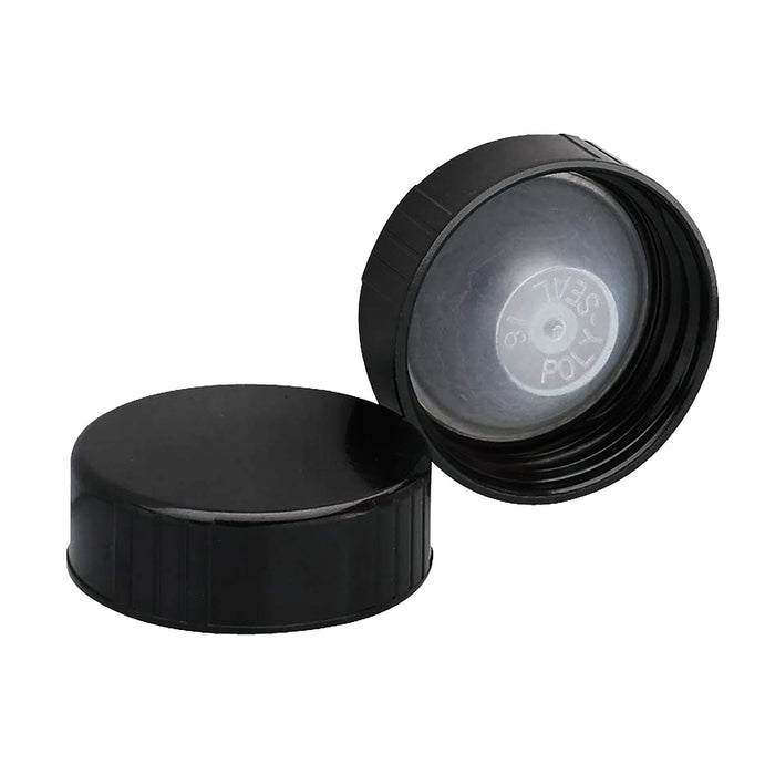 38MM Black Polyseal Cap