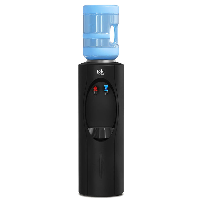 Hot and Cold Water Dispenser Cooler Top Load, Black, Brio Premiere - water cooler