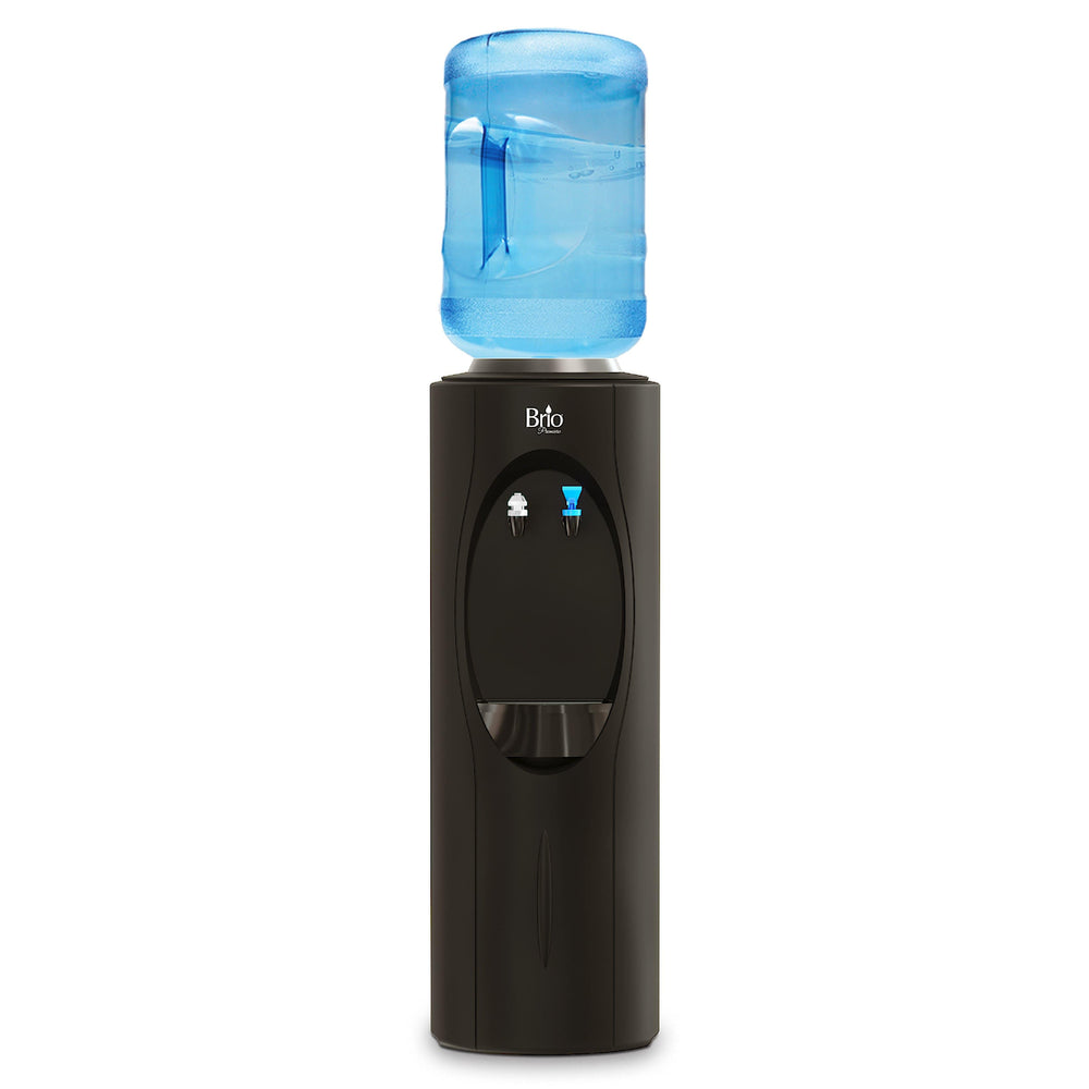 Room Temp and Cold Water Dispenser Cooler Top Load, Cook and Cold, Black, Brio Premiere - water cooler