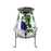 2 Gallon Glass Beverage Dispenser with Grape Leaves Design, with Stand and Lid