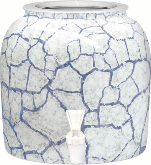 Blue Marble Porcelain Water Crock