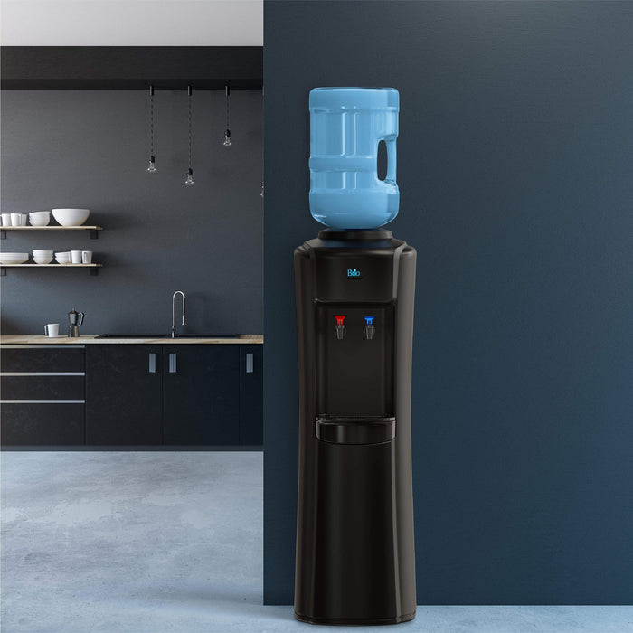 Curved Top-Load Water Cooler - Black - water cooler
