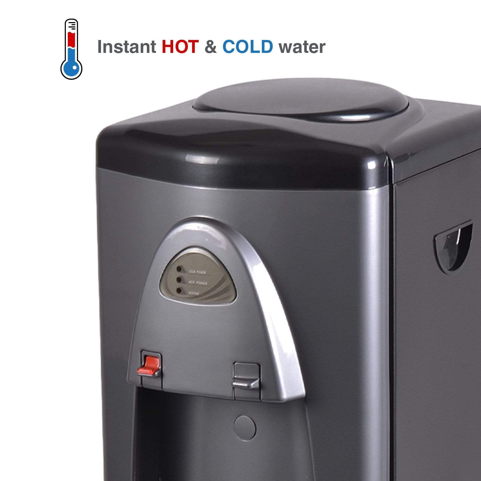 Hot and Cold Filtered Water Dispenser Cooler POU, Black, Brio Premiere - water cooler