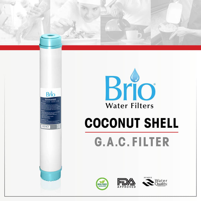 Brio Legacy 2.5" X 20" Granular Activated Coconut Carbon Filter