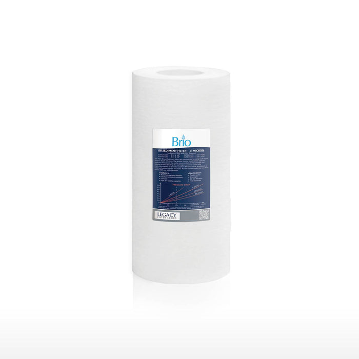 Brio Legacy 10 Micron 4.5" x 10" Sediment Pp Filter Replacement