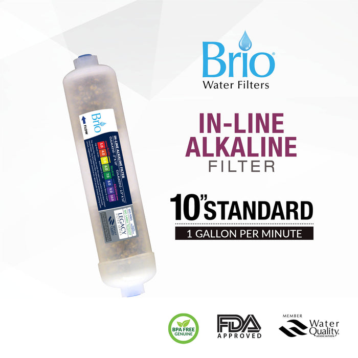 Brio Legacy 2 X 10 Inline 8 Stage Alkaline Filter