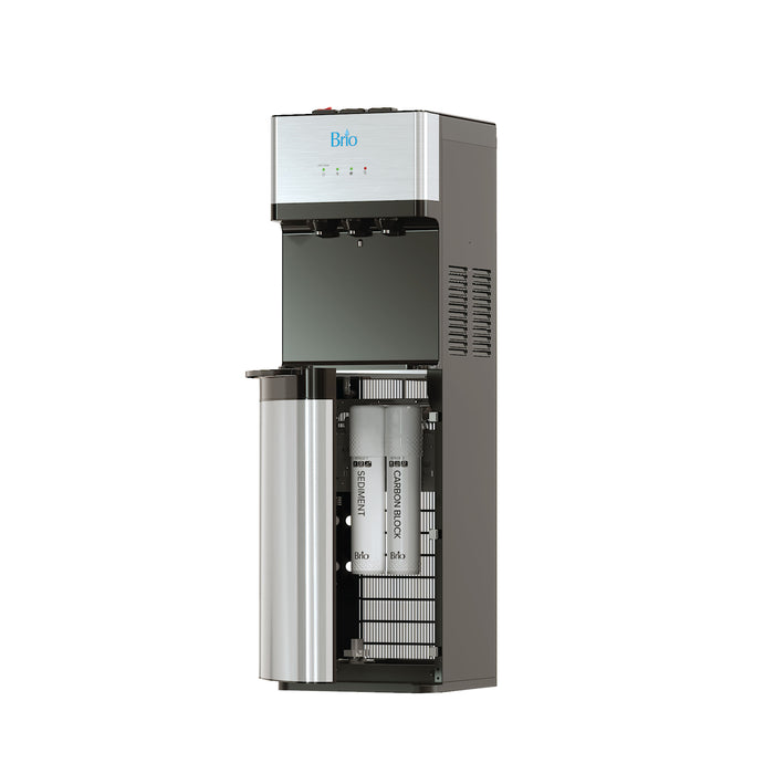 Brio water cooler condenser coil cleaning