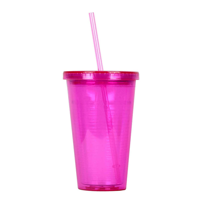 16 Ounce BPA Free Tumbler Cup, Double Wall, GEO