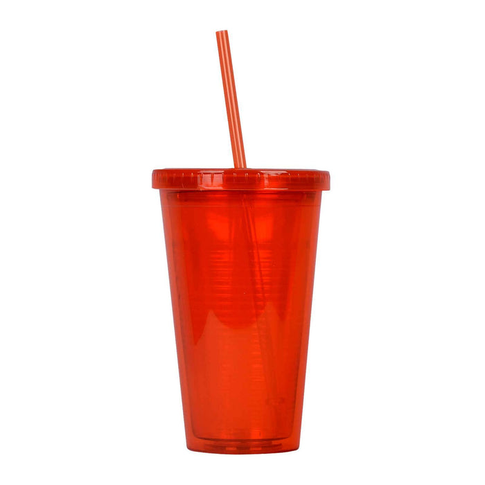 16 Ounce BPA Free Tumbler Cup, Double Wall, GEO
