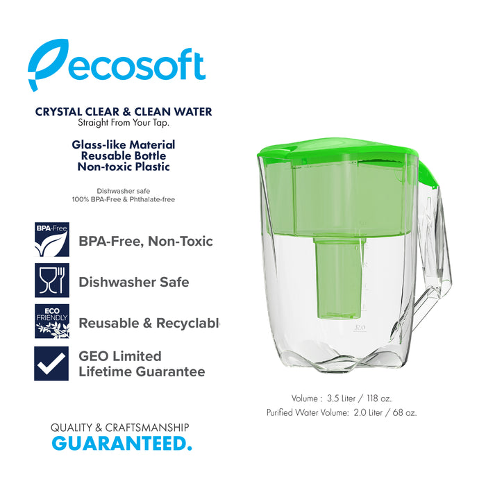 Ecosoft Maxima 5L Green Pitcher Filter