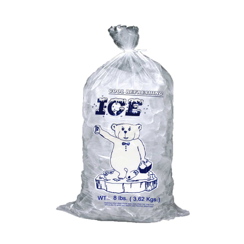 8lbs Bag Of Ice 1000/Box.
