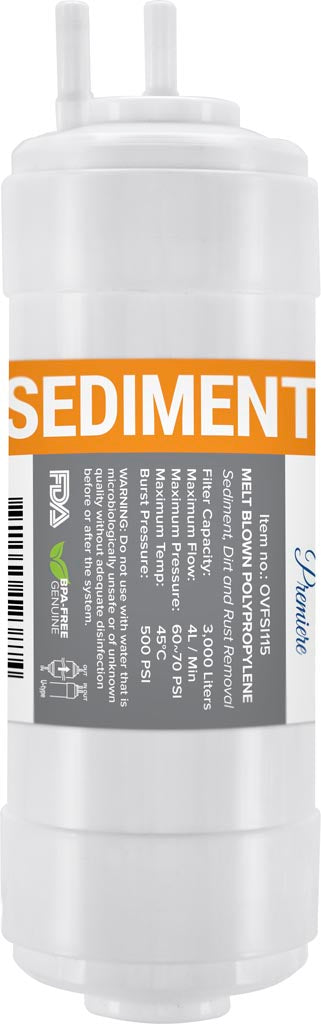 5-micron, Inline Sediment Pp Replacement Filter Cartridge, 6”