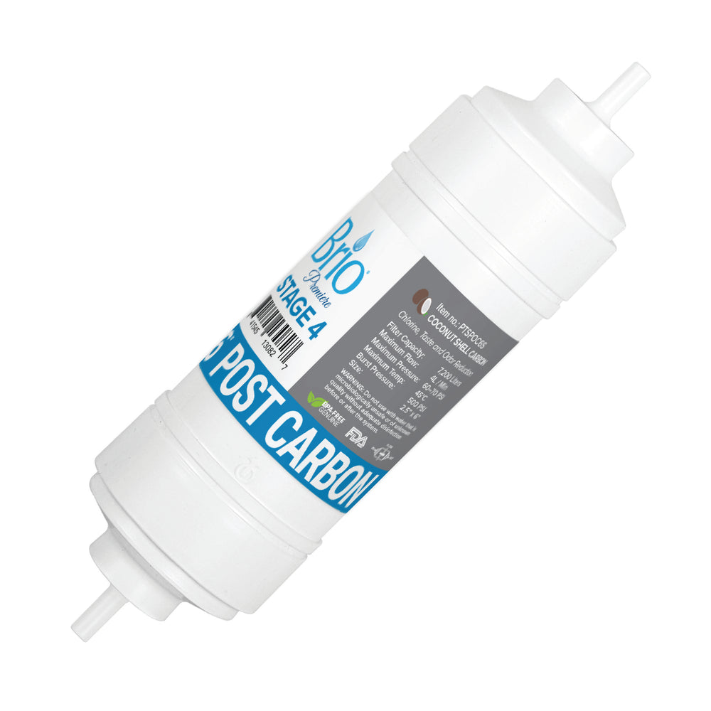 Brio 2.5" x 6" S-Type Post-Carbon Replacement Filter w/ 650 ml capacity