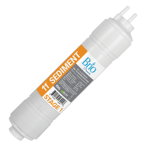 Brio Premier 11" Inline U-Type Pp Sediment Filter 5 Micron