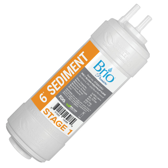 Brio 2.5" x 6" U-Type Sediment Replacement Filter w/ 650 ml capacity