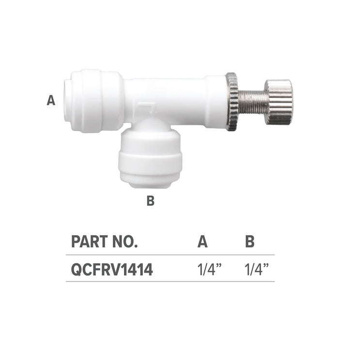 Flow Regulating Valve with 1/4" Inlet & Outlet