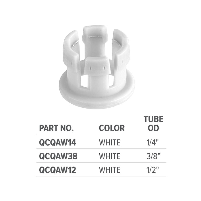 White Quick Adapter 3/8