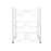 Brio Double Column Gallon Stand w/ 3 Shelves, Gray