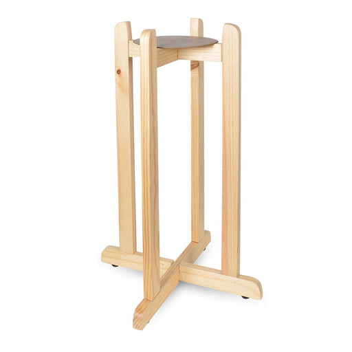 27-Inch Natural Wood Stand for Crocks & Water Bottles