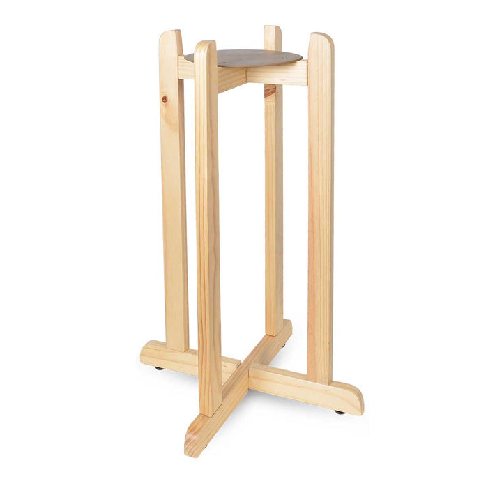 27-Inch Natural Wood Stand for Crocks & Water Bottles