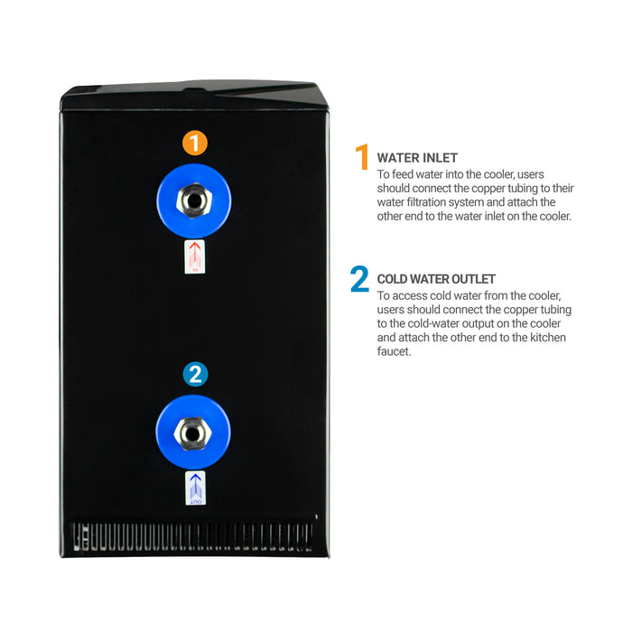 Undersink Water Dispenser Cooler, Black, Brio Premiere