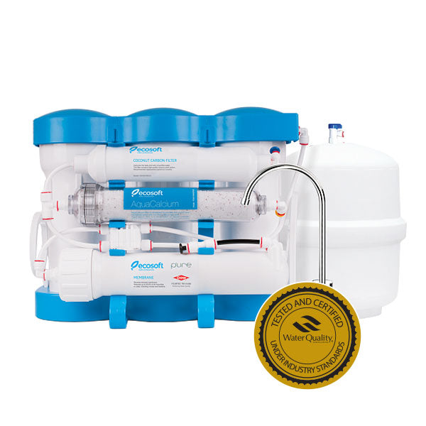 6 Stage AquaCalcium Reverse Osmosis Water Filter System, RO, Ecosoft P'URE