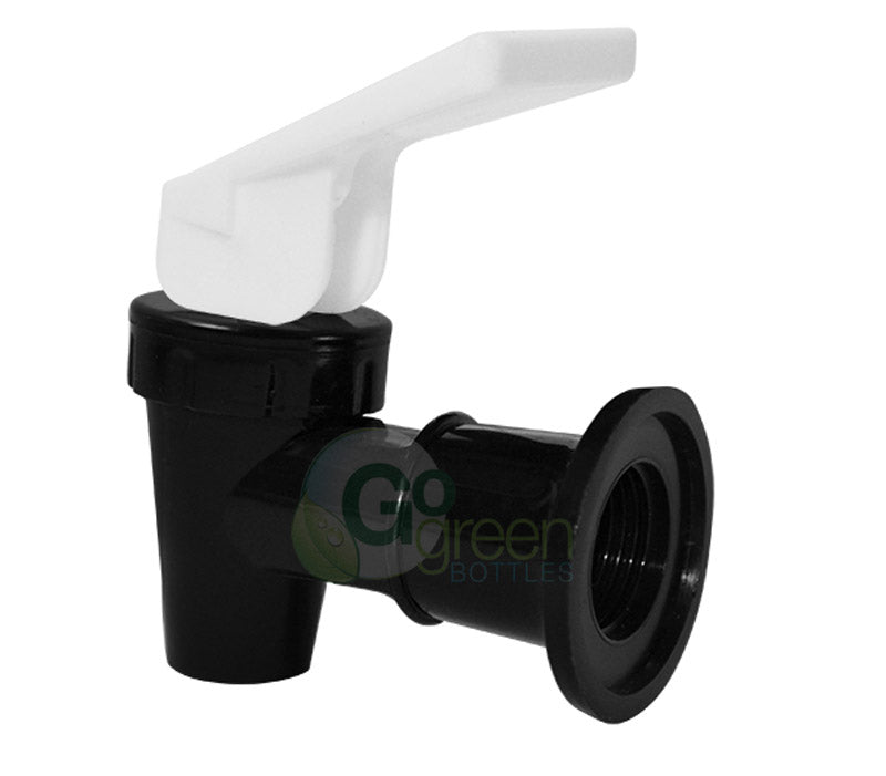 White Cooler Valve Black Body